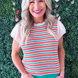 Scallop Detail Knit Top