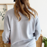 Half Zip Collared Long Sleeve Top