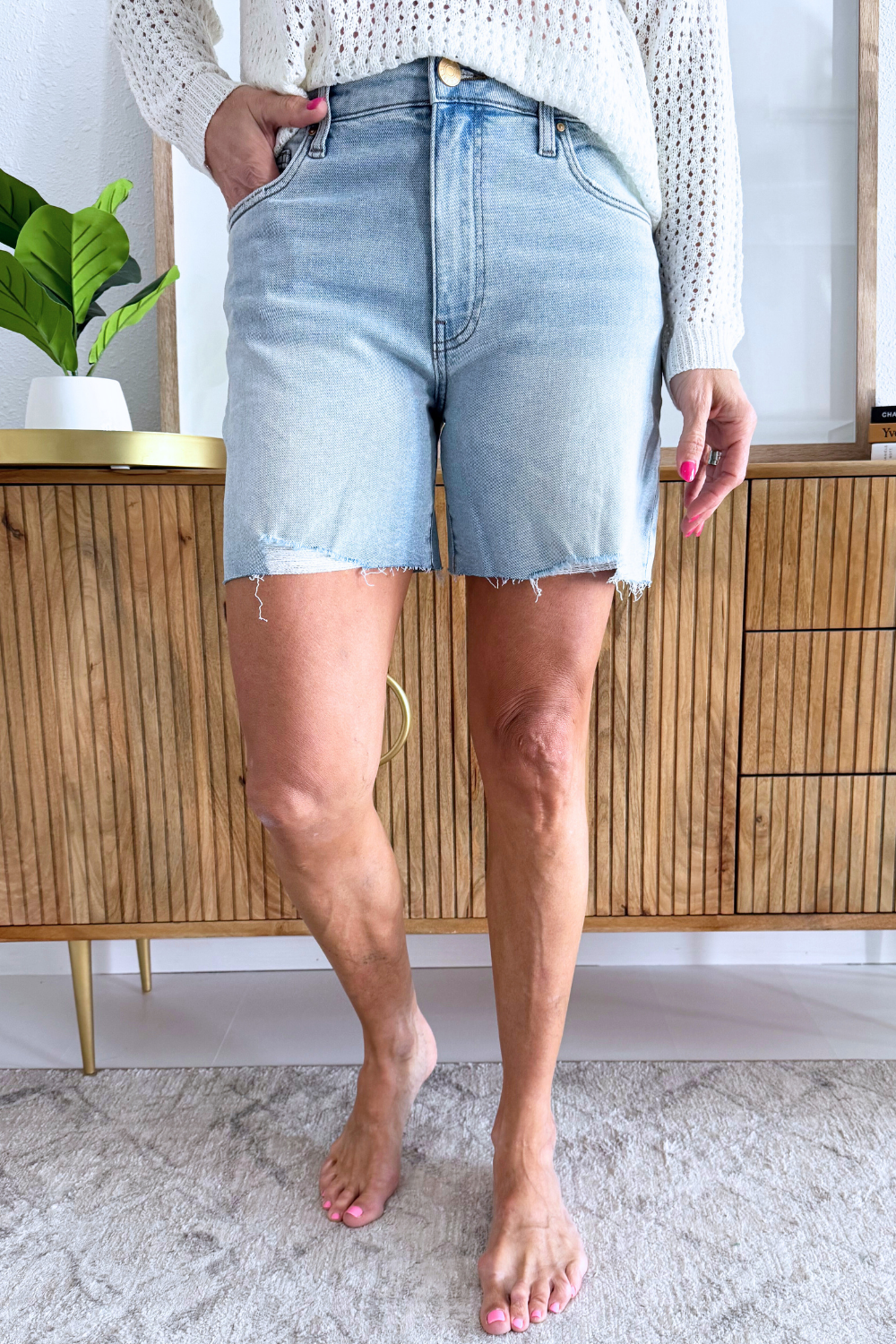 Jenny High Rise Short Basic Raw Hem - The 308 Boutique
