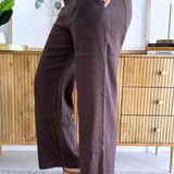 Meg High Rise Wide Straight Leg Front Pleats