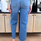 Charlotte High Rise Culottes with Raw Hem