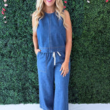 Sun Seeker Denim Tank