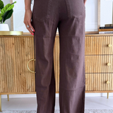 Meg High Rise Wide Straight Leg Front Pleats