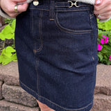 The Socialite Denim Mini Skirt