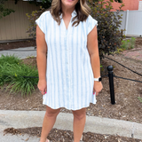 Shellbound Striped Dress