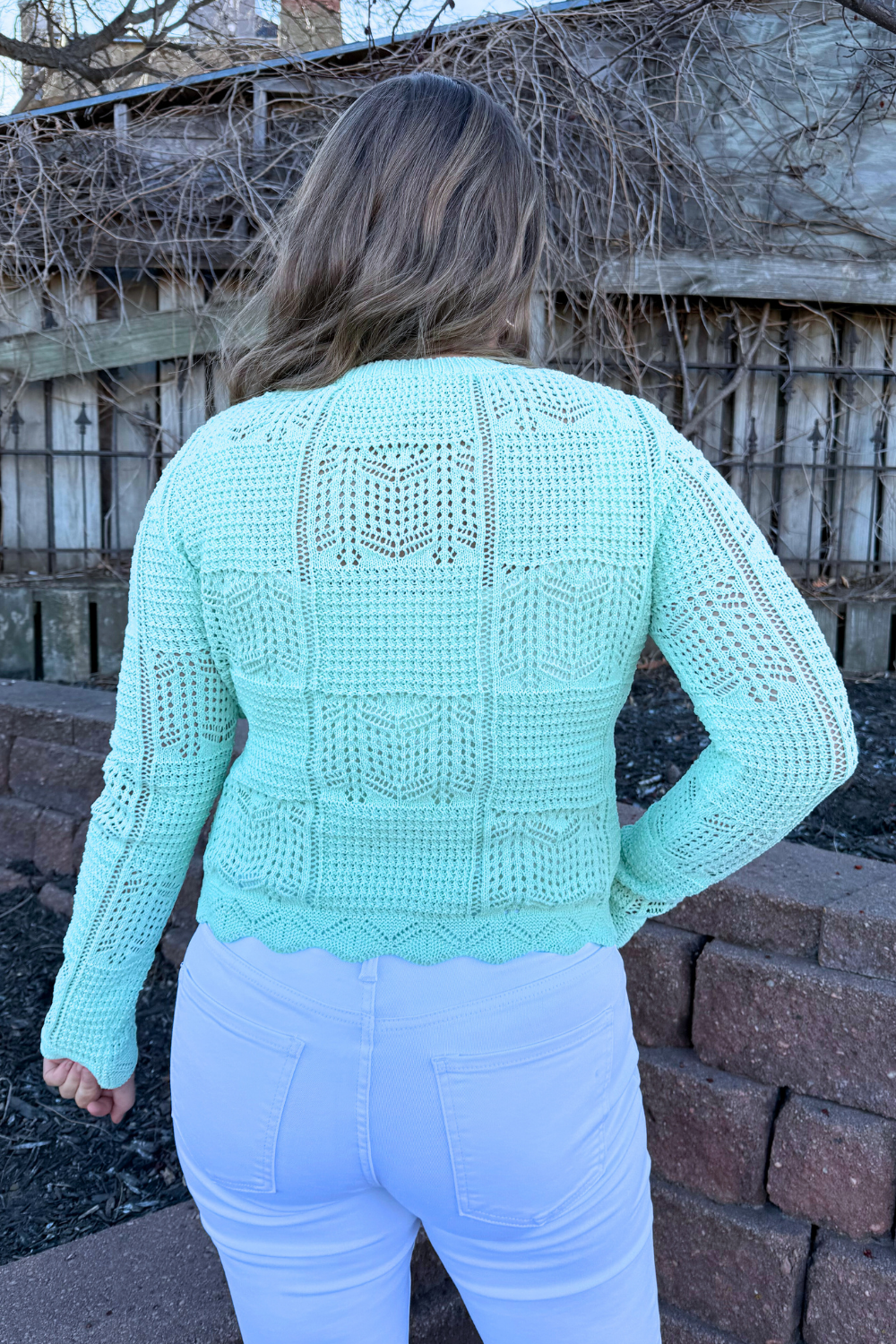 Spring Pointelle Cardigan - The 308 Boutique