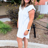 Shellbound Striped Dress