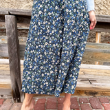 Floral Print A Line Maxi Skirt