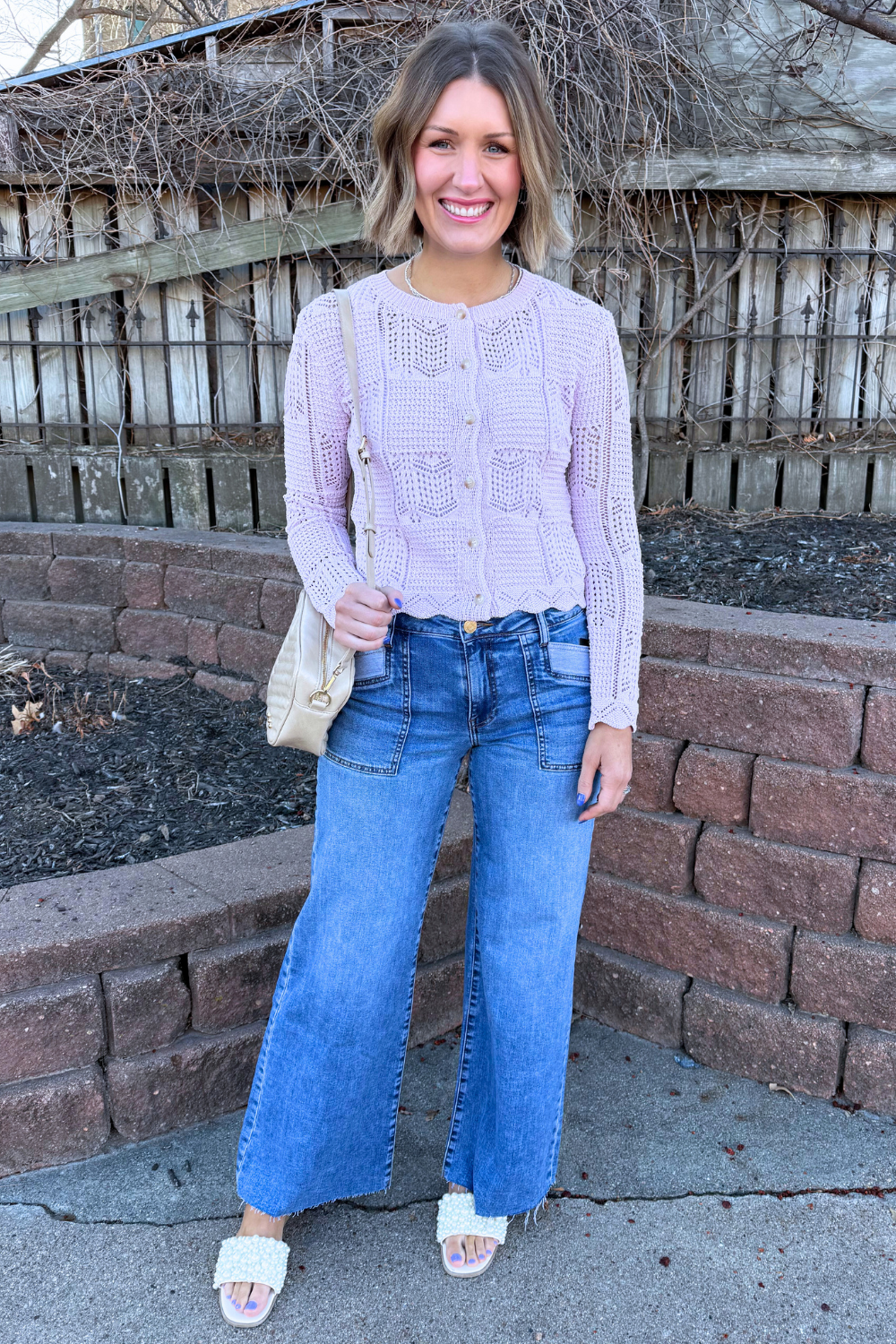 Spring Pointelle Cardigan - The 308 Boutique