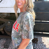 Nebraska Huskers Camo Tee