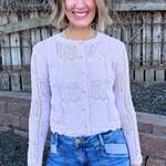 Spring Pointelle Cardigan - The 308 Boutique