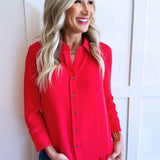 3/4 Sleeve Button Down