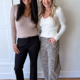 Plunging V Neck Sweater Top