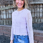 Spring Pointelle Cardigan - The 308 Boutique