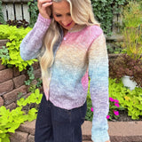 Ombre Yarn Cardigan