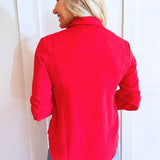 3/4 Sleeve Button Down