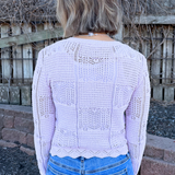 Spring Pointelle Cardigan - The 308 Boutique