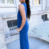 Fiona Jersey Denim Jumpsuit