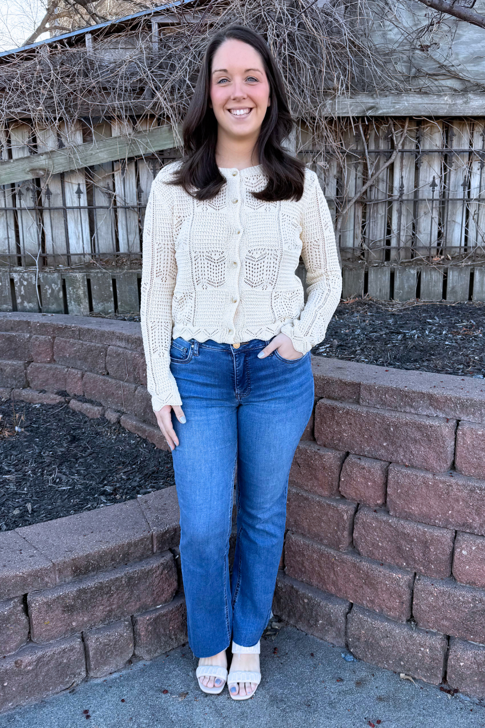 Spring Pointelle Cardigan - The 308 Boutique