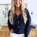 Sculpted Knit Sweater Cardigan