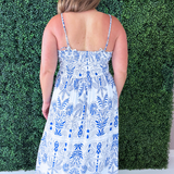 Nadine Palm Maxi Dress