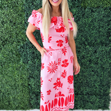 Floral Printed Midi Skirt