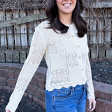 Spring Pointelle Cardigan - The 308 Boutique