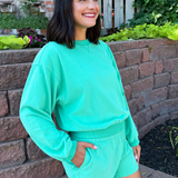 Cross Stitch Pullover Sweatshirt