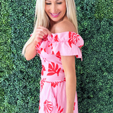 Floral Printed Ruffle Top