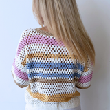Cropped Knitted Crochet Tee