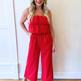 Ruffle Bodice Jumpsuit