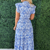 Floral Ruffle Maxi Dress