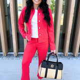 Hannah Cropped Flare w/ Slit Hem 25.5 Ins