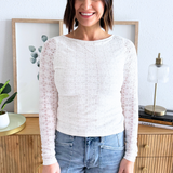 Long Sleeve Patterned Top