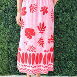 Floral Printed Midi Skirt