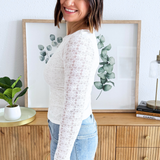 Long Sleeve Patterned Top