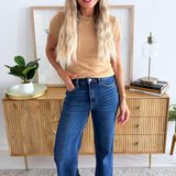 Hi Rise Wide Leg Jeans