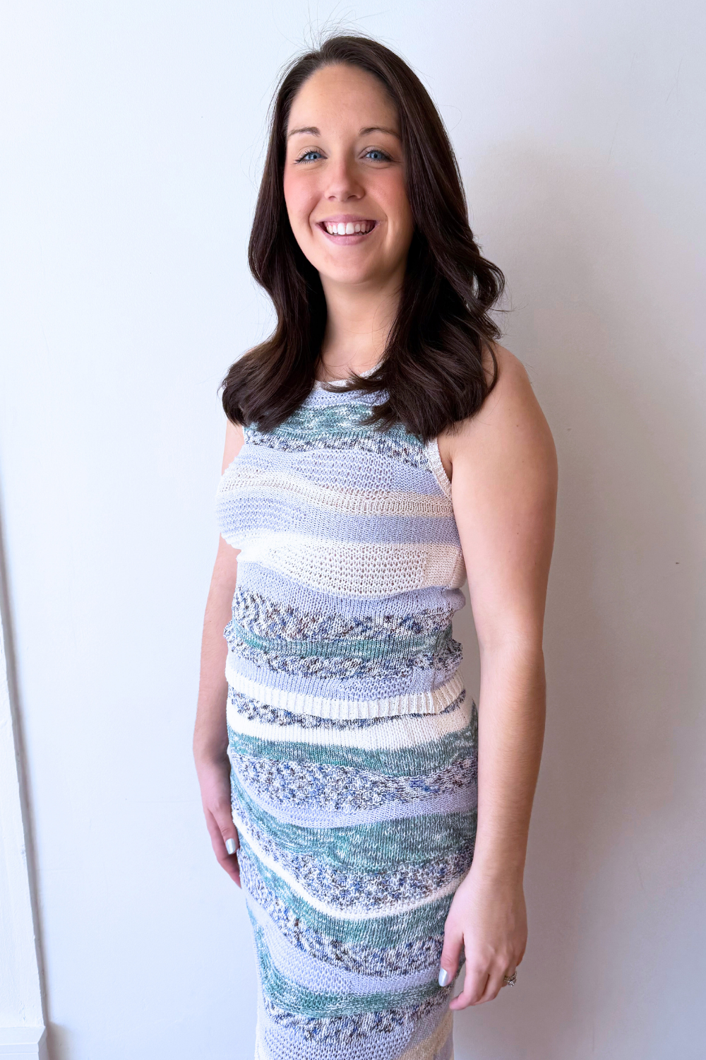 Multistripe Sweater Tank - The 308 Boutique