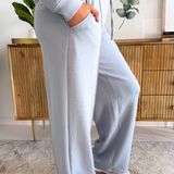 Relaxed Drawstring Straight Leg Pant