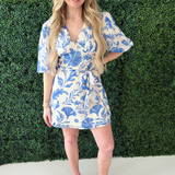 V-Neck Short Sleeve Dress