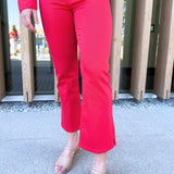 Hannah Cropped Flare w/ Slit Hem 25.5 Ins
