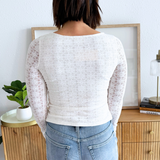 Long Sleeve Patterned Top