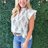 Flutter Sleeve Blouse