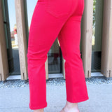 Hannah Cropped Flare w/ Slit Hem 25.5 Ins
