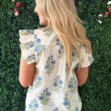 Flutter Sleeve Blouse