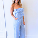 Ruffle Bodice Jumpsuit