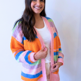 Multicolor Stripe Cardigan