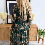 Chiffon Button Down Midi Dress