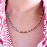 Two Tone Snake Chain Necklace