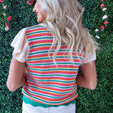 Scallop Detail Knit Top